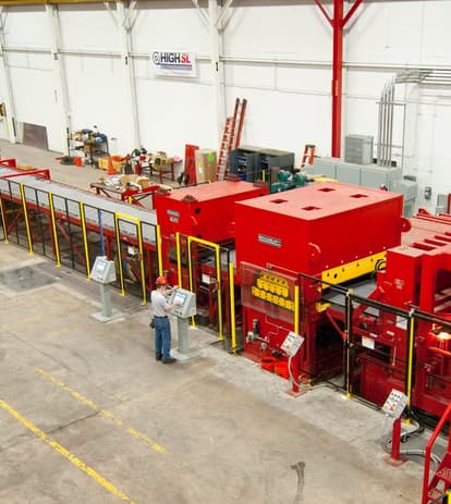 High Steel Service Center Stretcher Leveler